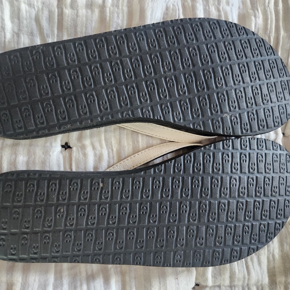 Sanuk Womens White Yoga Mat Sandal Flip Flops Size 8 - Picture 4 of 6